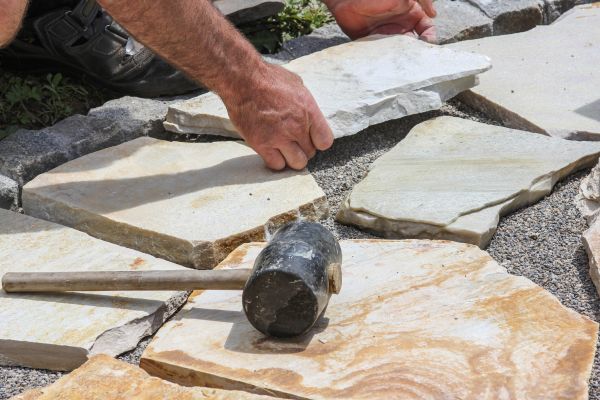 Stone Sidewalk Installation in Bothell