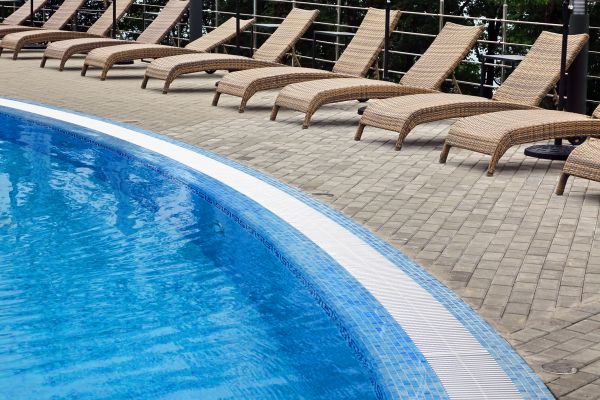 Poolside Hardscaping in Bothell